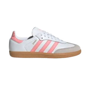 Adidas Kids' Samba Og Shoes - White / Coral Pink