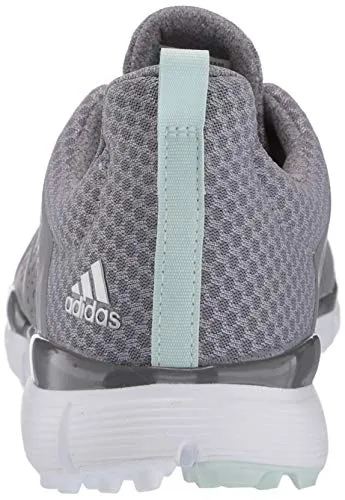 adidas Women's W Climacool CAGE Golf Shoe, Grey Three/Dash Green/Grey Four, 9 Medium US