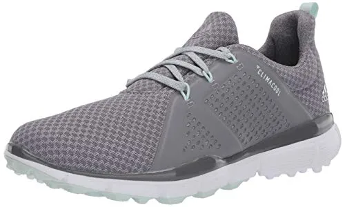 adidas Women's W Climacool CAGE Golf Shoe, Grey Three/Dash Green/Grey Four, 9 Medium US