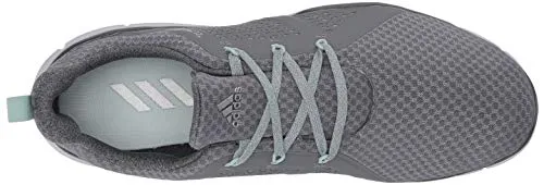 adidas Women's W Climacool CAGE Golf Shoe, Grey Three/Dash Green/Grey Four, 9 Medium US