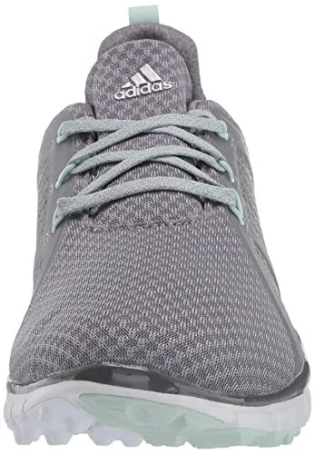 adidas Women's W Climacool CAGE Golf Shoe, Grey Three/Dash Green/Grey Four, 9 Medium US