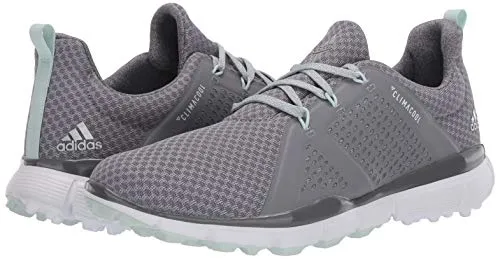 adidas Women's W Climacool CAGE Golf Shoe, Grey Three/Dash Green/Grey Four, 9 Medium US