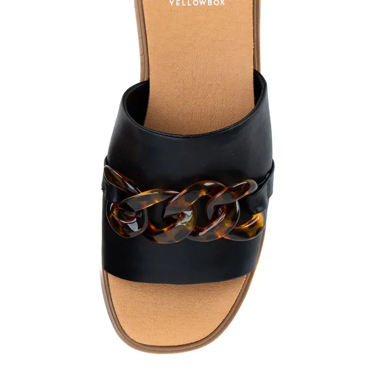 Alora Wedge Slide-Black