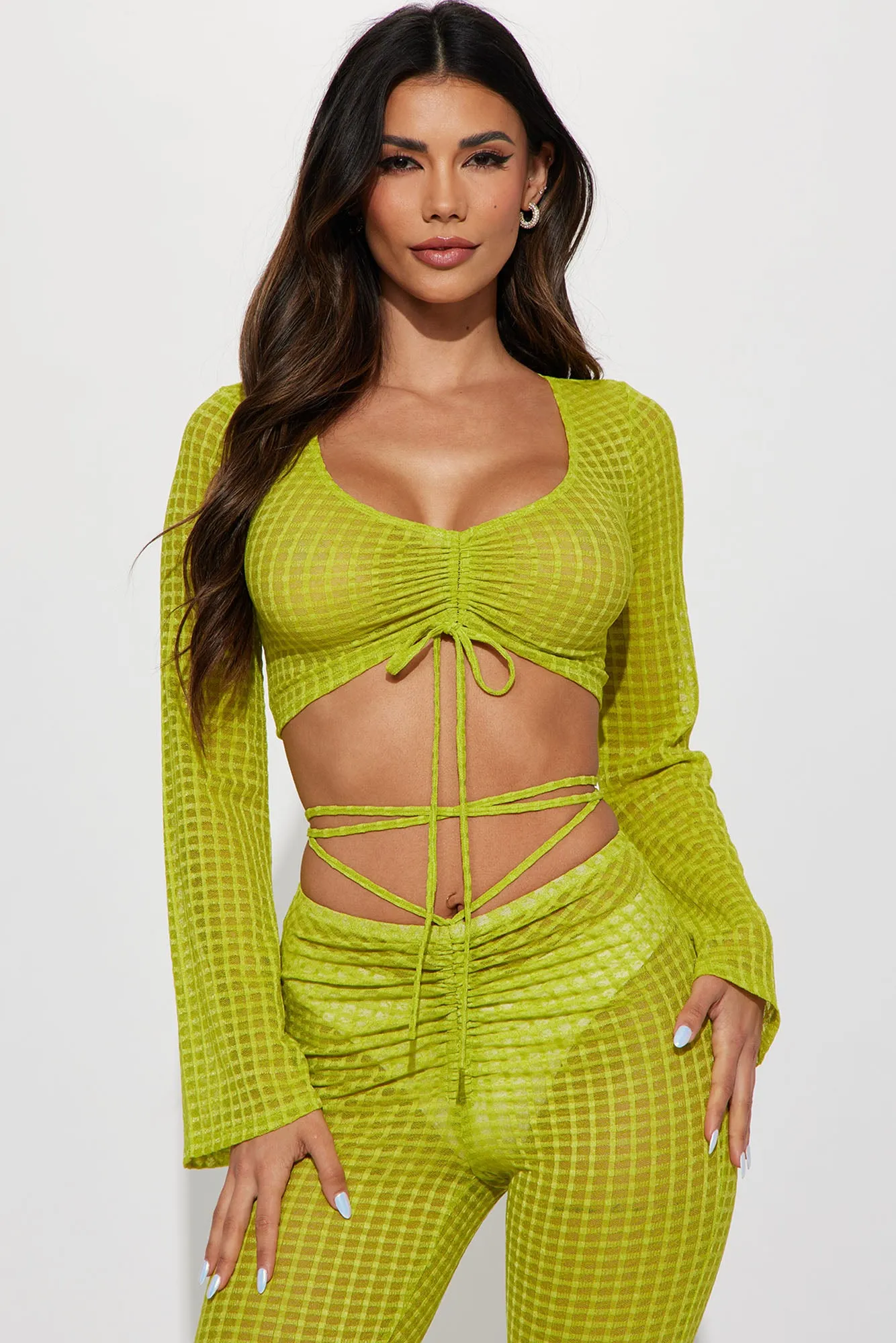 Beach Days Are Here 2 Piece Cover Up - Green