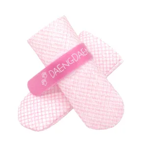 Daeng Daeng Shoes - 28pc Dog Shoes - Waterproof Disposable Anti-Slip Pet Socks Size S - Pink