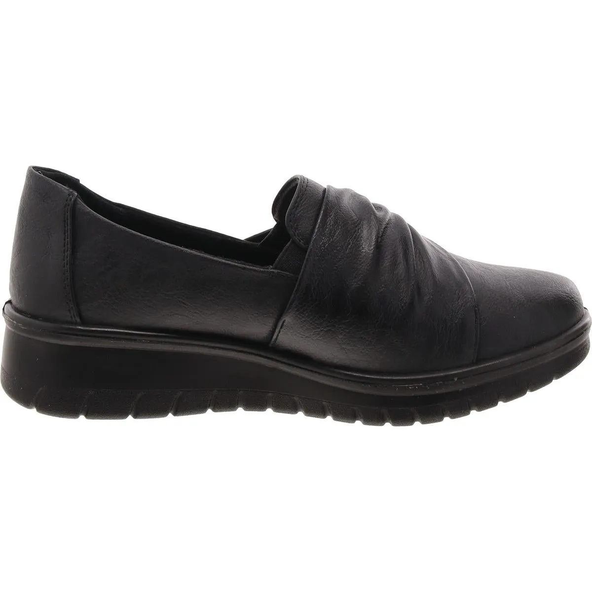 Easy Street Womens Faith Leather Slip On Casual And Fashion Sneakers