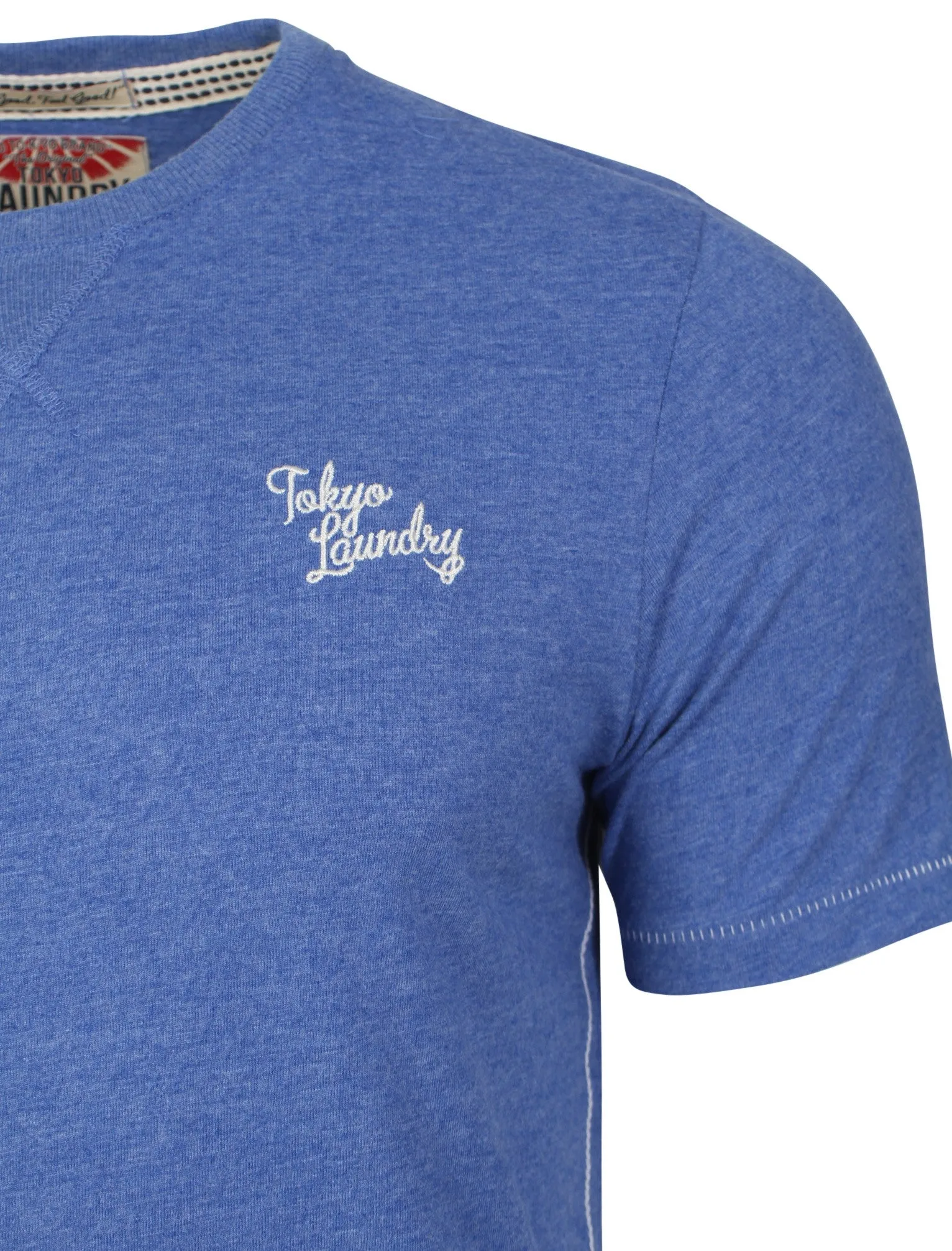 Essential Crew T-Shirt in Cornflower Blue Marl - Tokyo Laundry