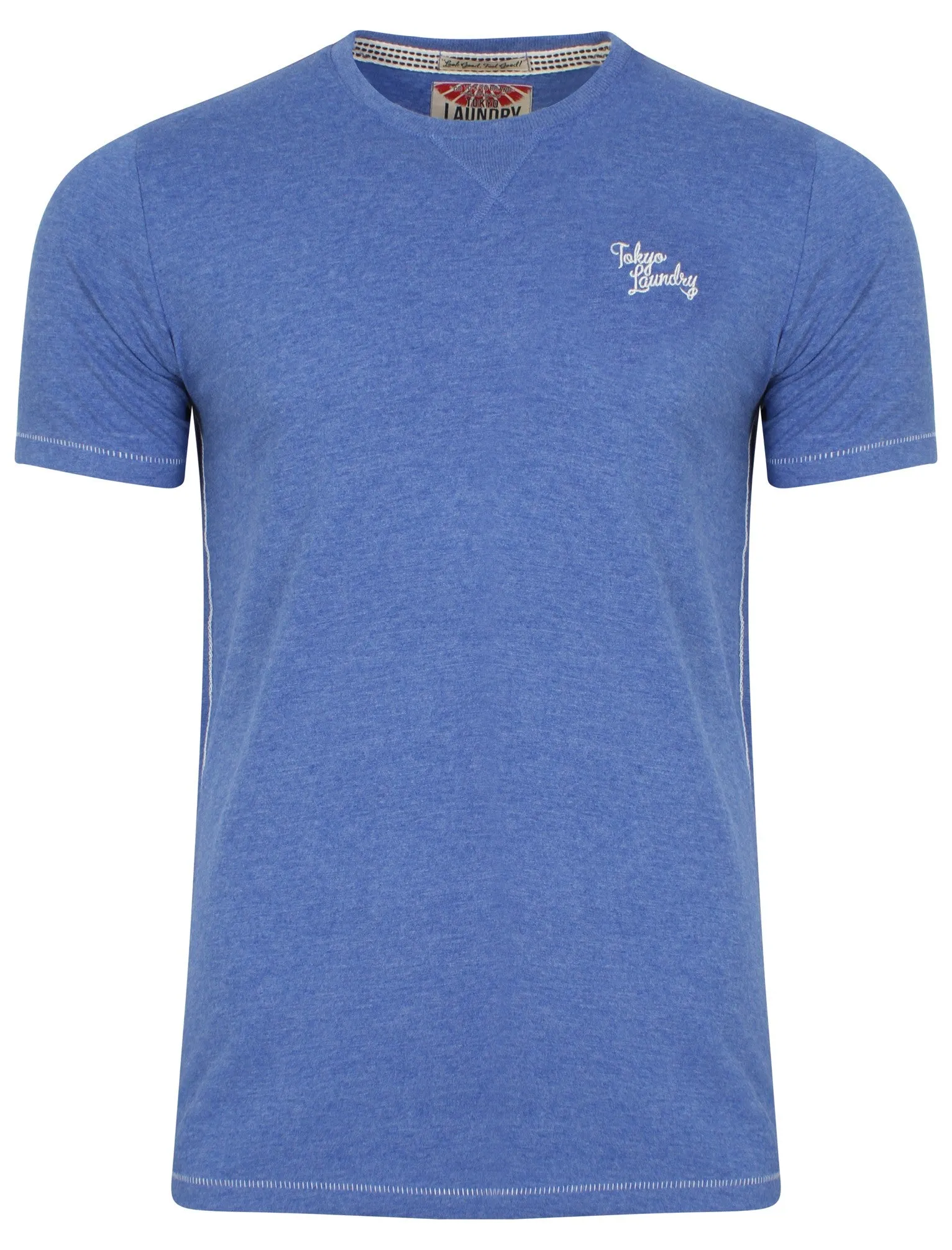 Essential Crew T-Shirt in Cornflower Blue Marl - Tokyo Laundry