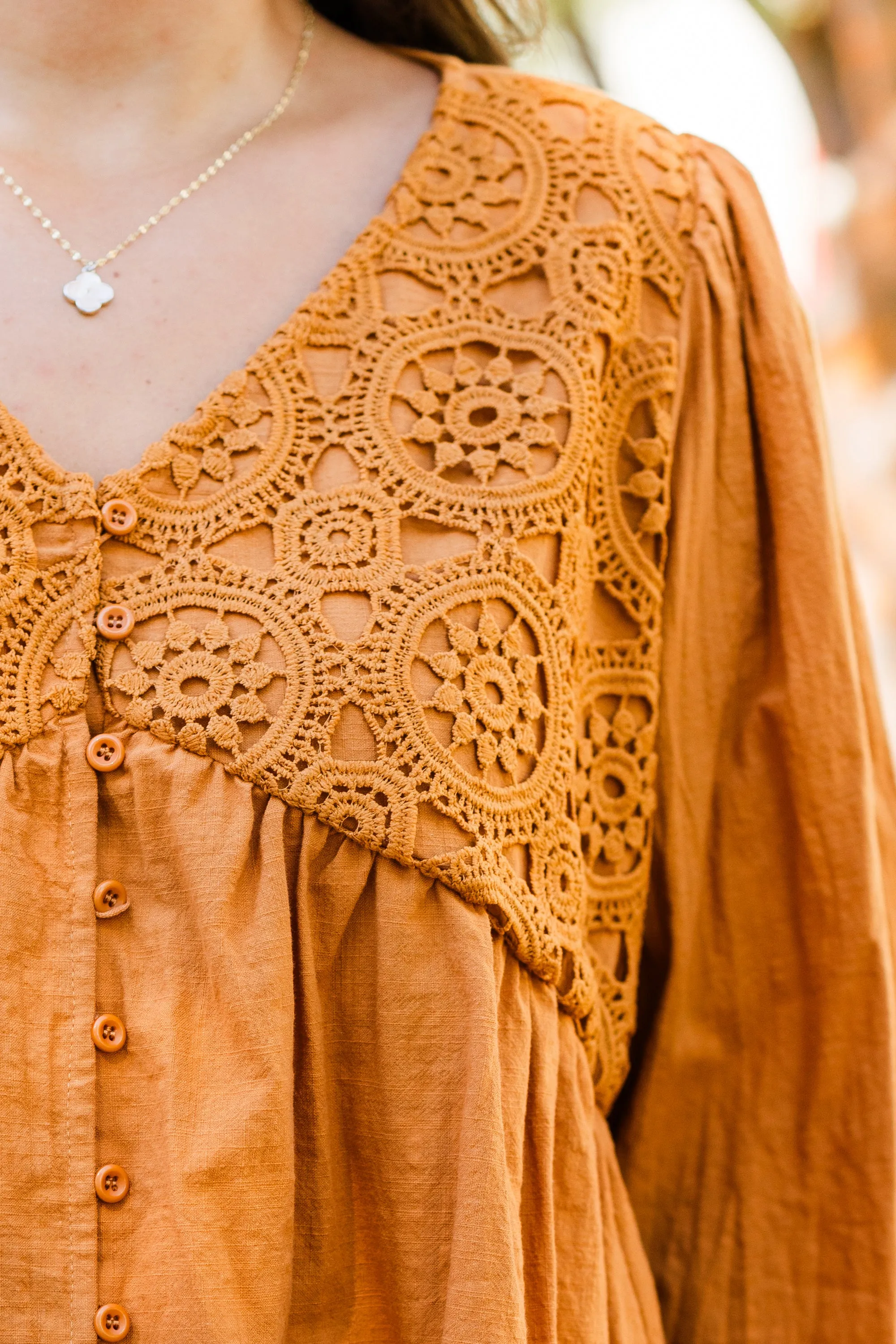 Fireside Stories Top, Orange