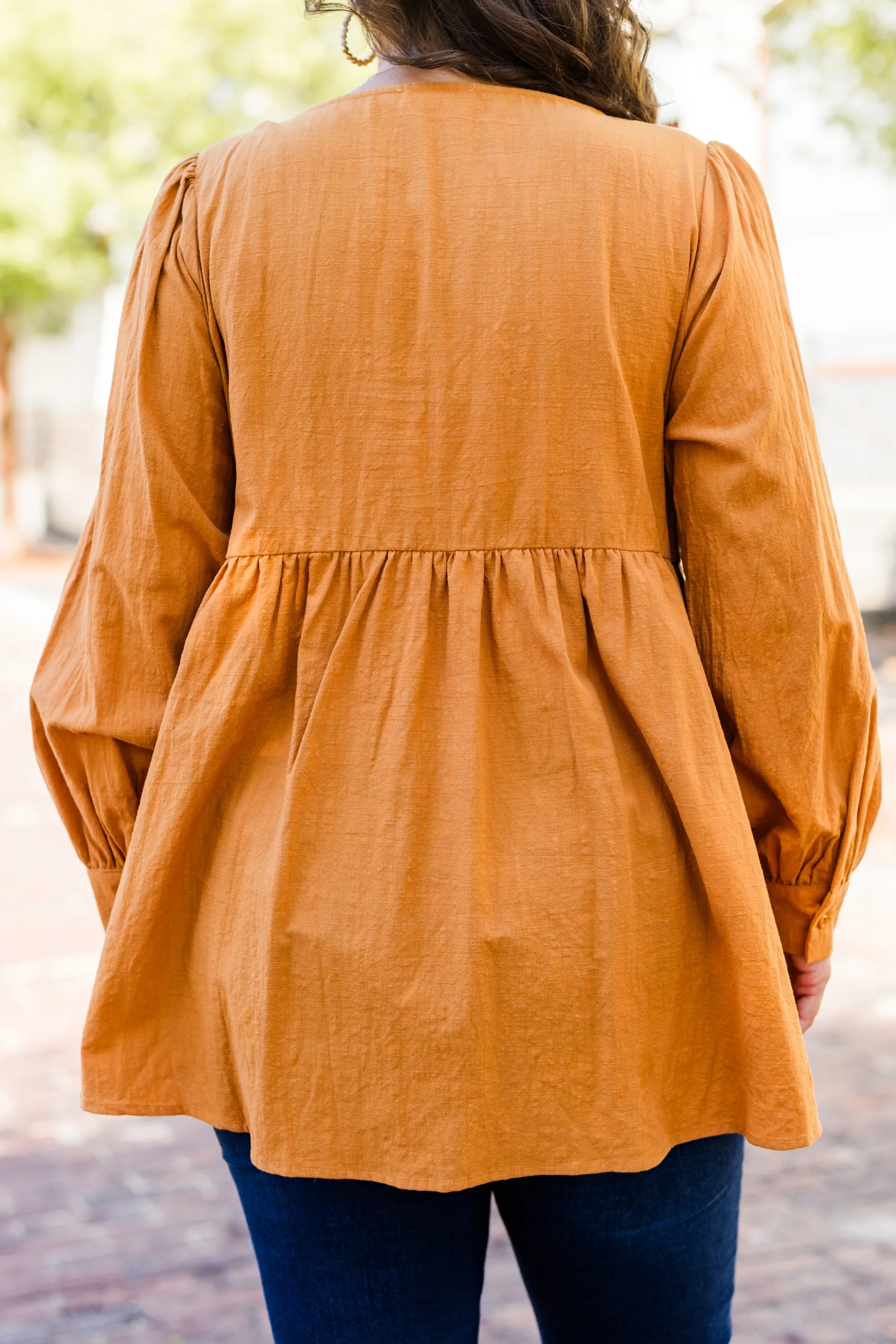 Fireside Stories Top, Orange