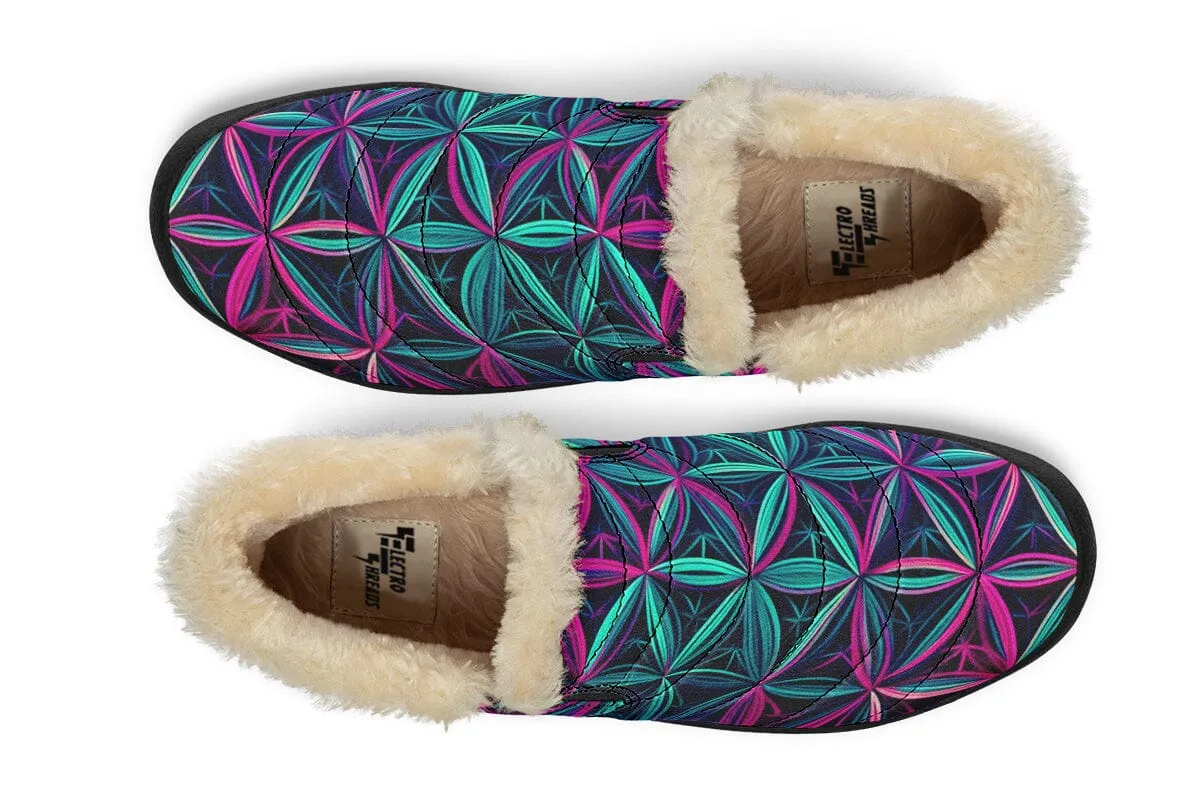 Flower Life Vibes Winter Slippers