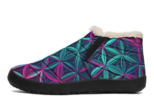 Flower Life Vibes Winter Slippers