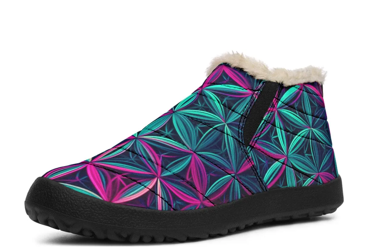 Flower Life Vibes Winter Slippers