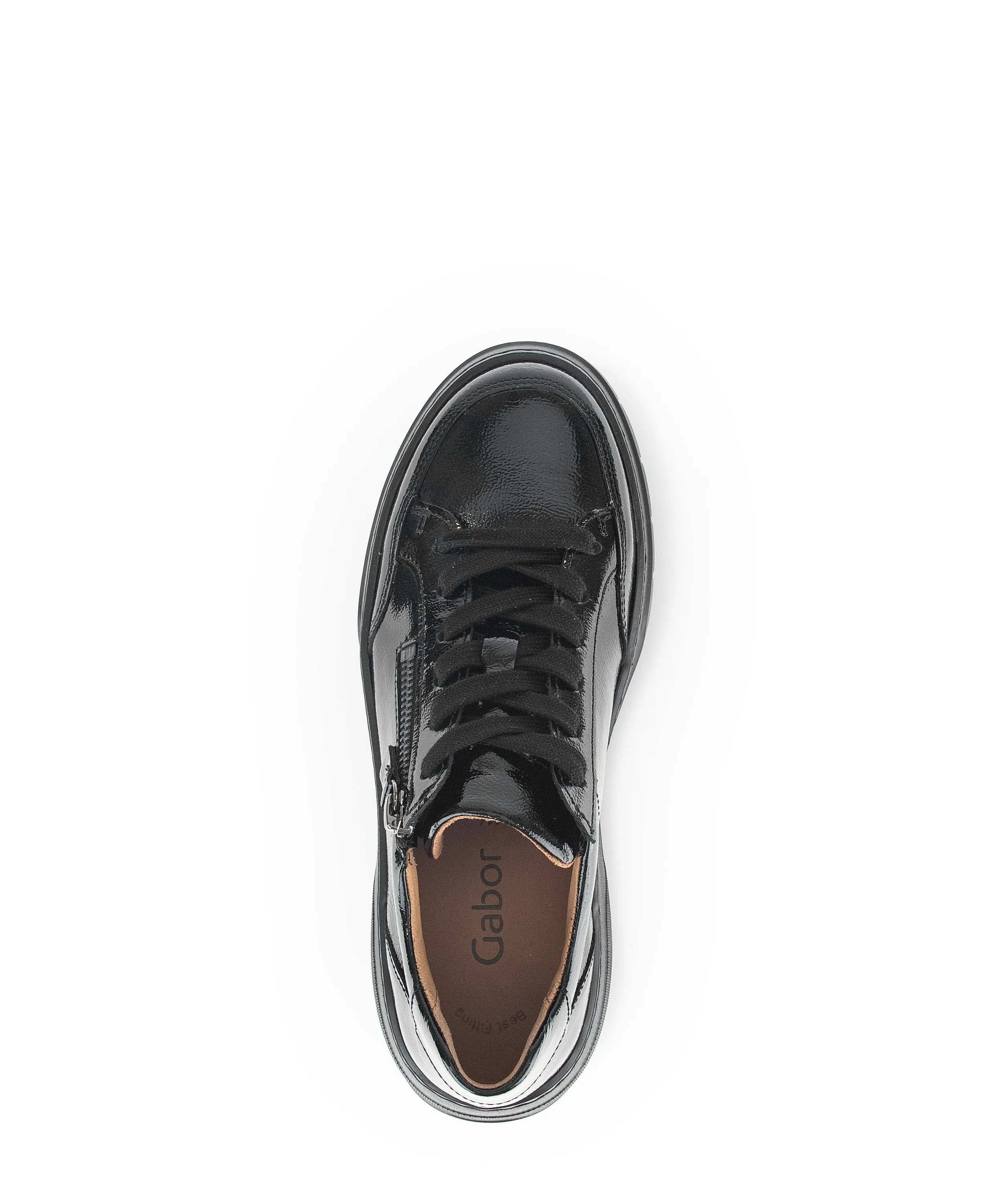 Gabor Womens 53.220.97 Shoe Black Patent