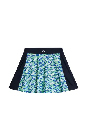 Jenny Print Skirt / Caldera Jade Cream