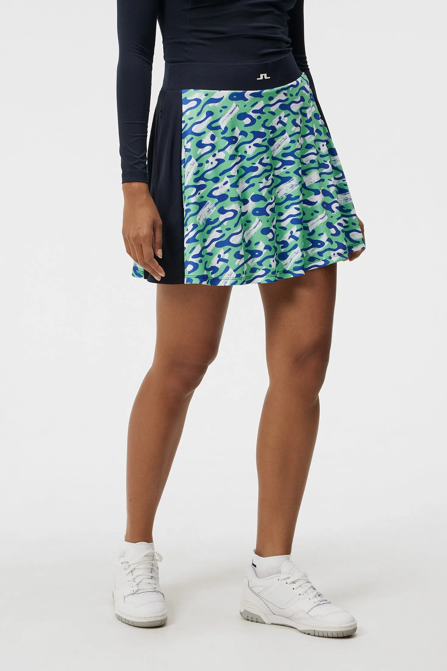 Jenny Print Skirt / Caldera Jade Cream