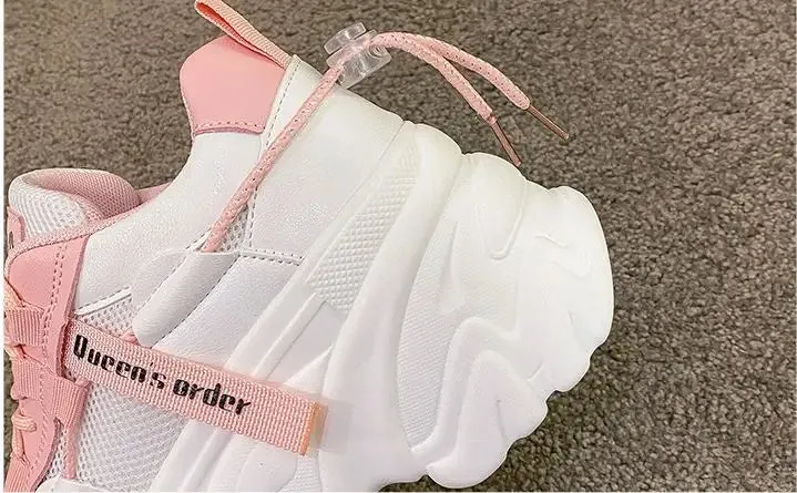 Joskaa 2024 New White Chunky Platform Sneakers