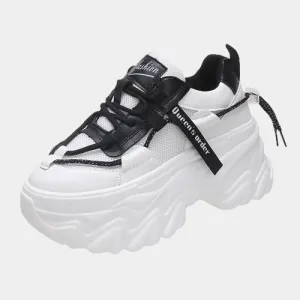 Joskaa 2024 New White Chunky Platform Sneakers