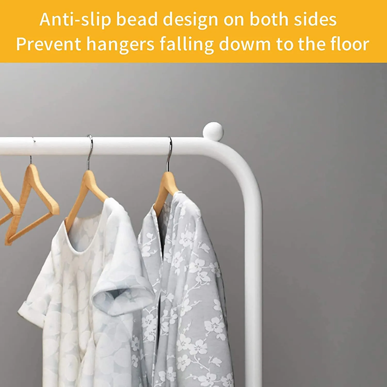 KriShyam®  Double Pole Hanger Garment Rack Freestanding Hanger Double Rods Multi-Functional Bedroom Clothing Rack (Hanger) Black