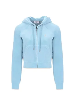 Madison classic velour hoodie - Nantucket Breeze