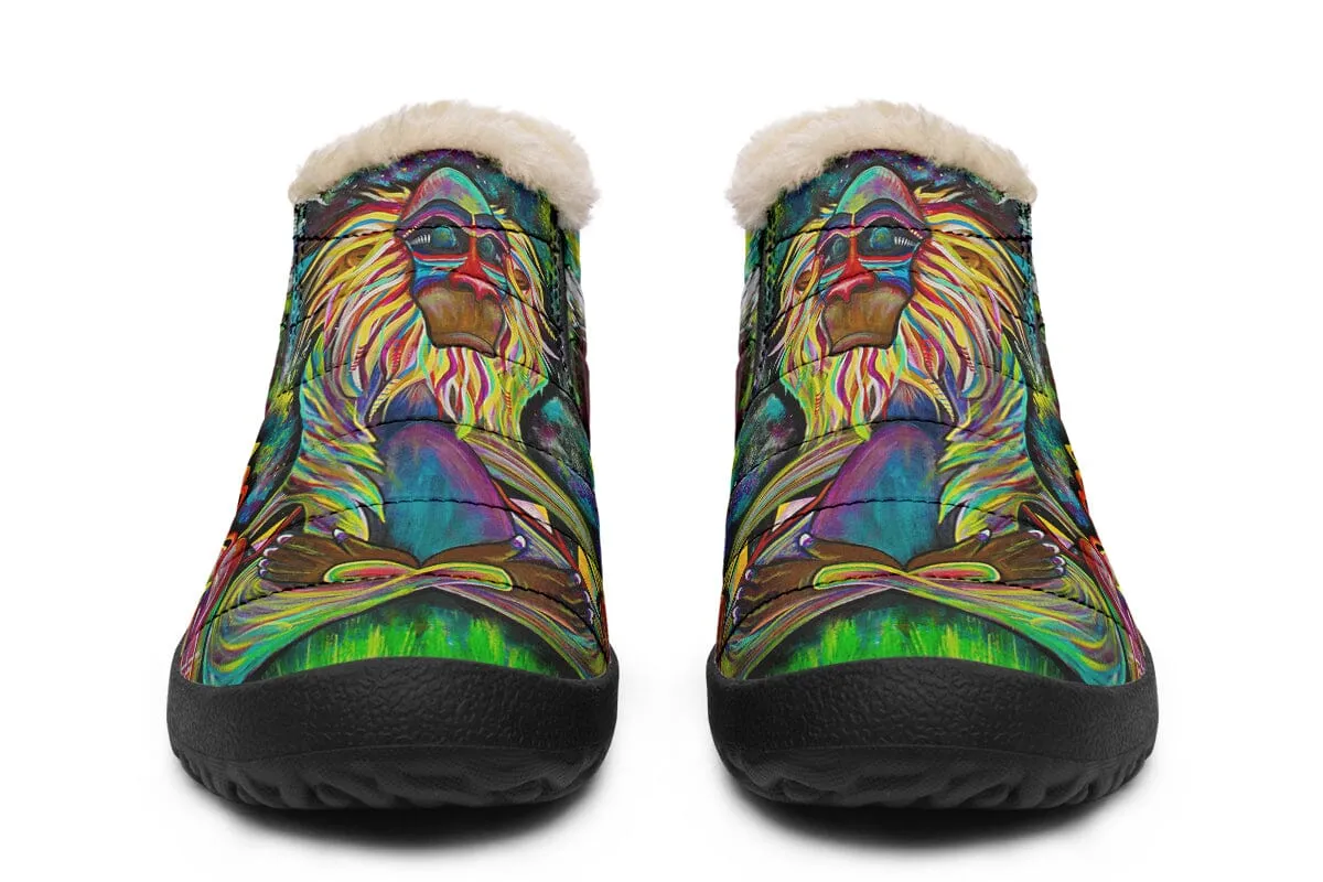 Meditating Rafiki Winter Slippers
