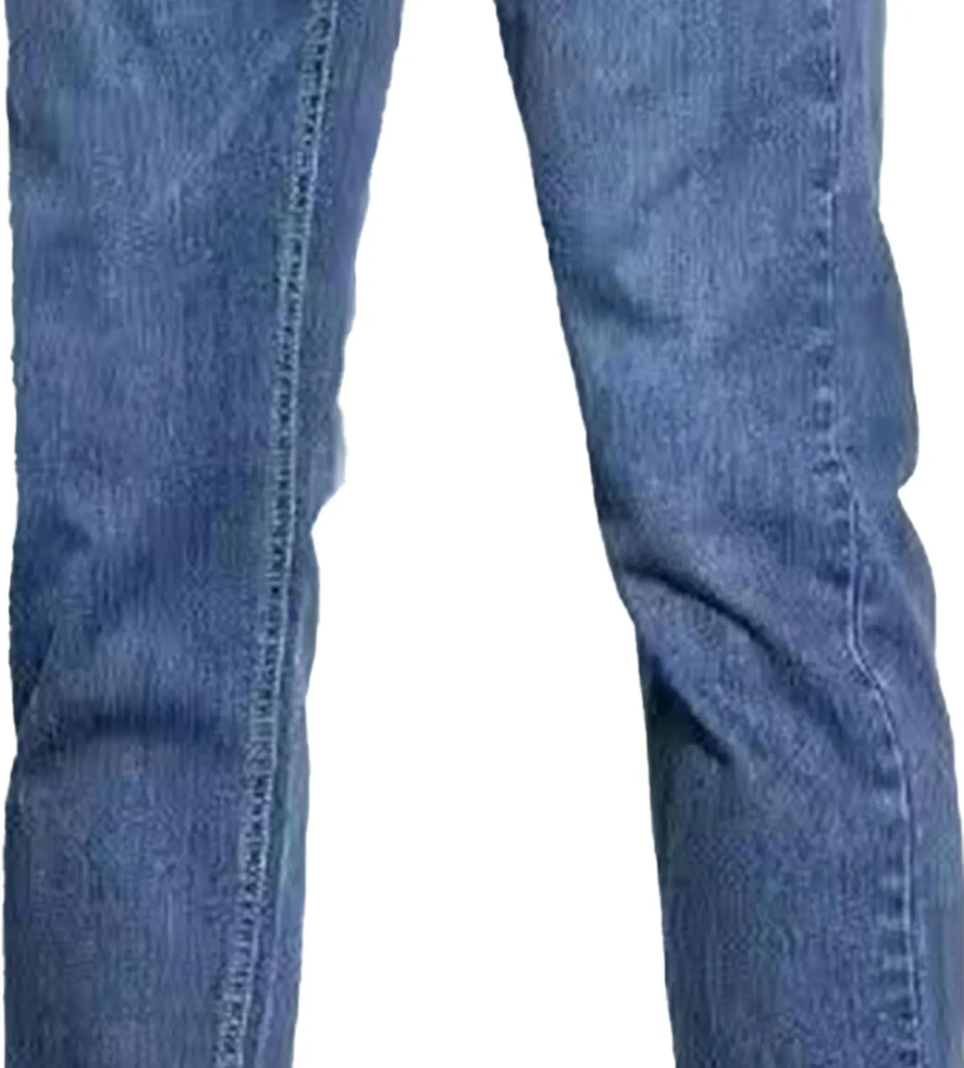 Men's Casual Comfort Basic Jeans Straight Leg Stretch Solid Denim Pants Slim Fit Classic Jeans Trouser