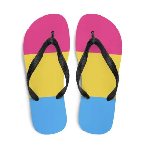 Pansexual Flag Flip-Flops