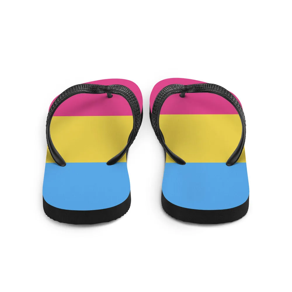 Pansexual Flag Flip-Flops