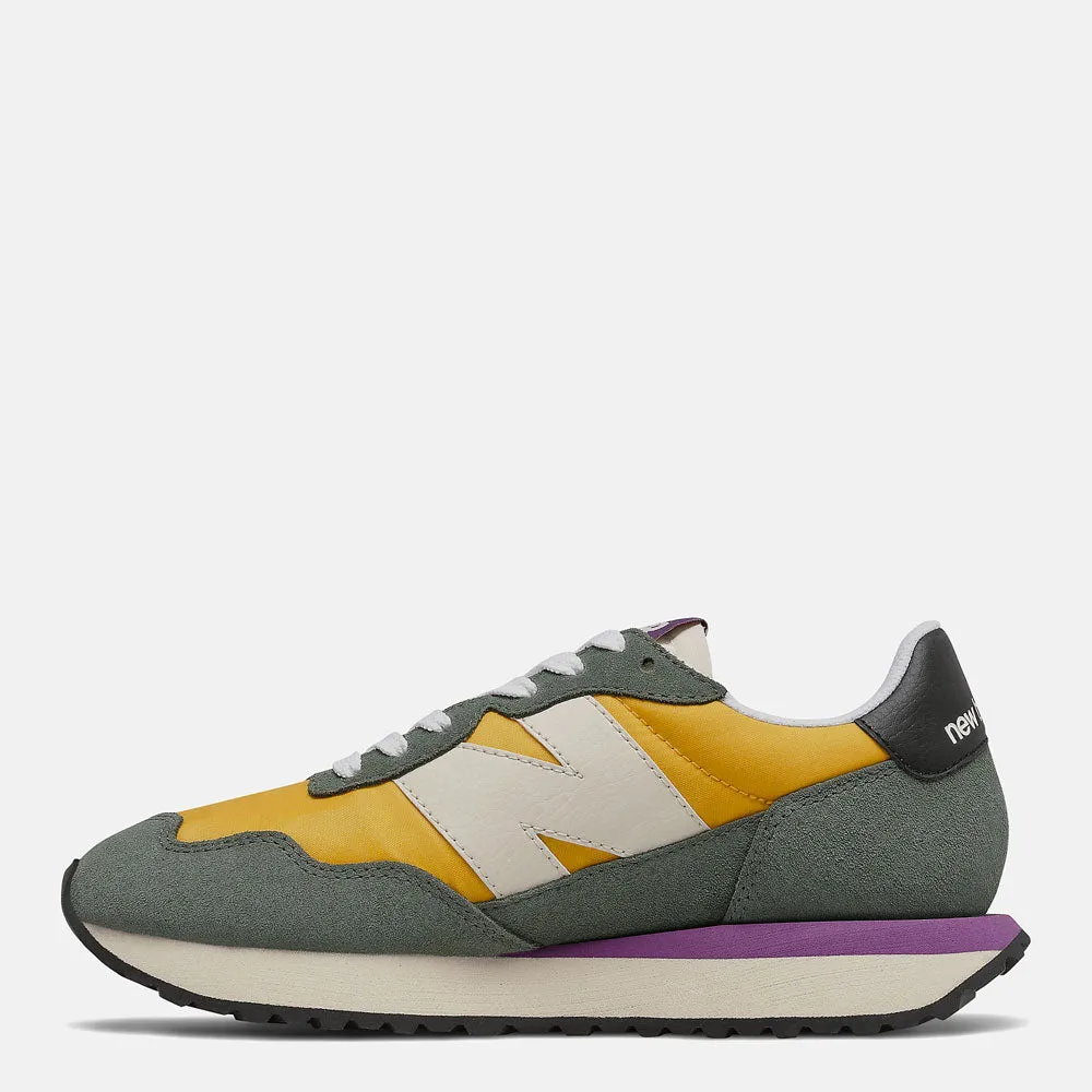 Scarpe Donna NEW BALANCE Sneakers 237 in Suede Mesh e Nylon colore Team Gold