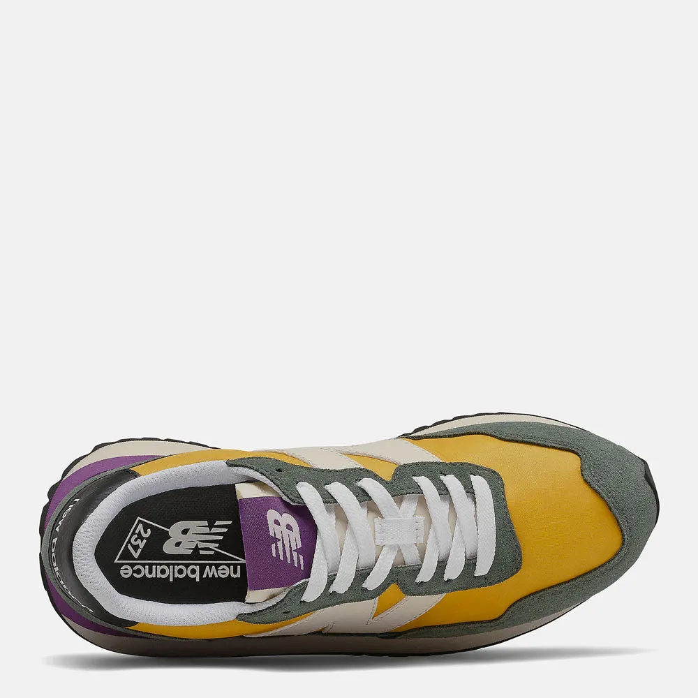 Scarpe Donna NEW BALANCE Sneakers 237 in Suede Mesh e Nylon colore Team Gold
