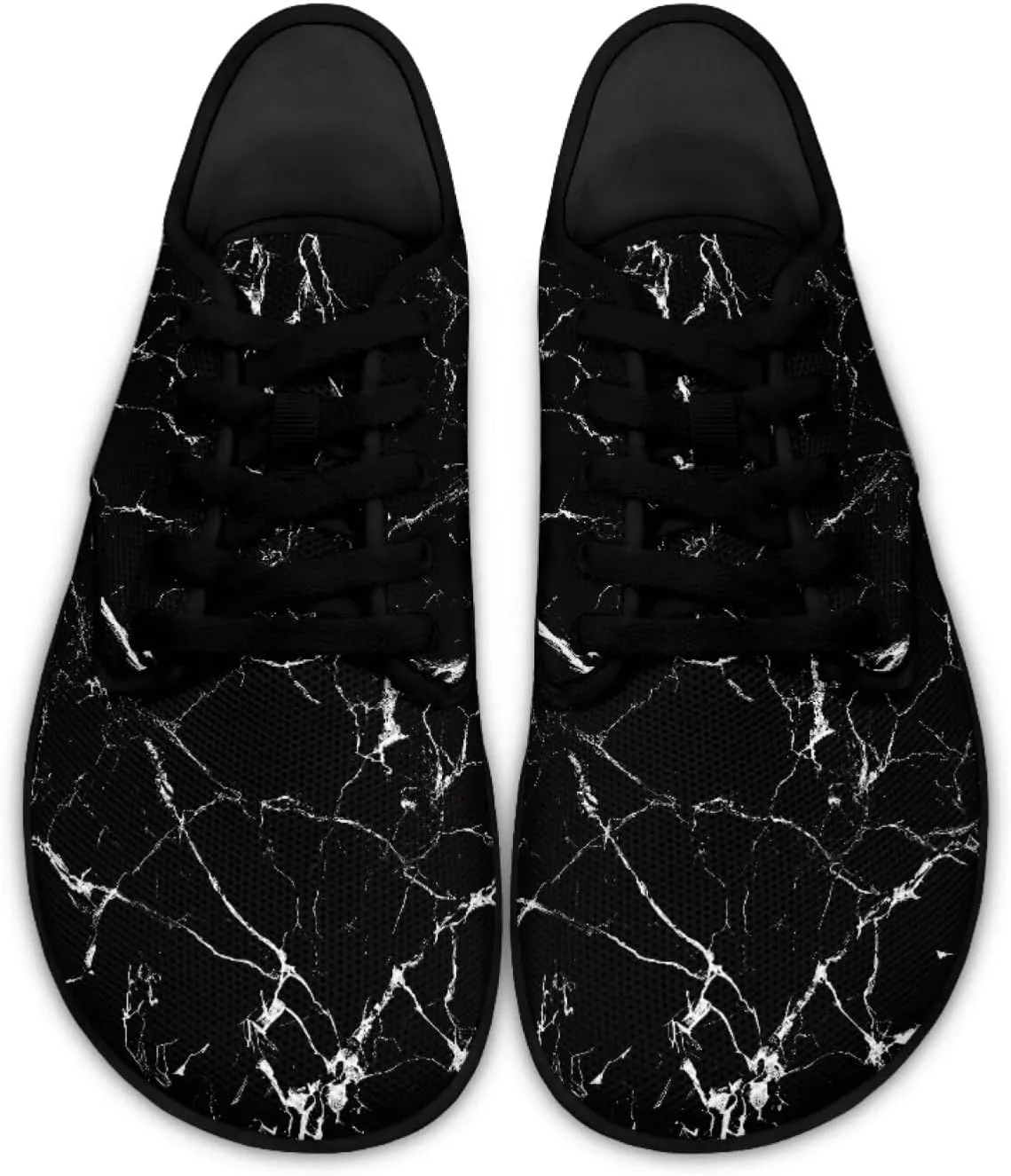 Sneakers for Women Minimalist Barefoot Shoes Low Top Casual Lace Up Walking Shoes Fashion Sneakers Anti Slip Road Running Athletic Footwear