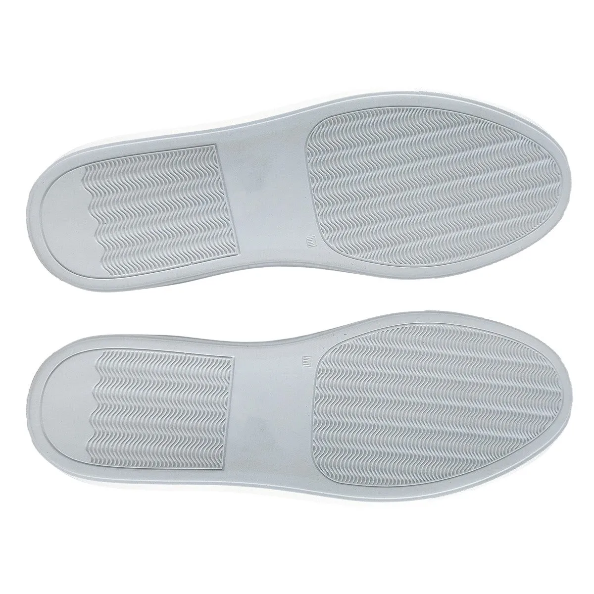 Suede Contrast Sneakers - White