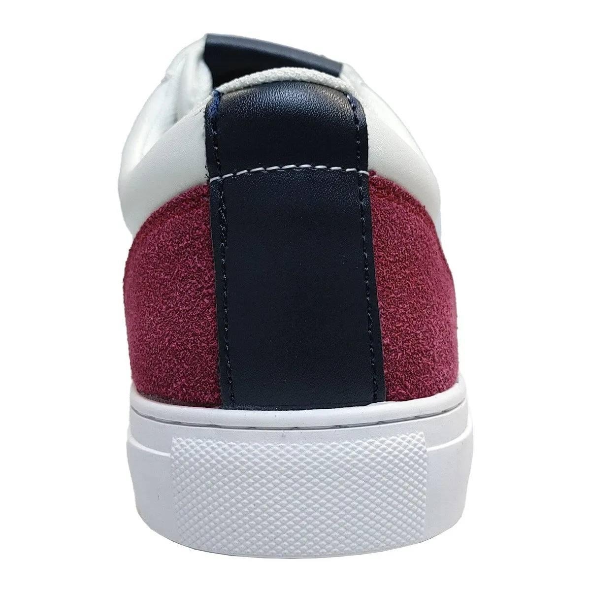 Suede Contrast Sneakers - White
