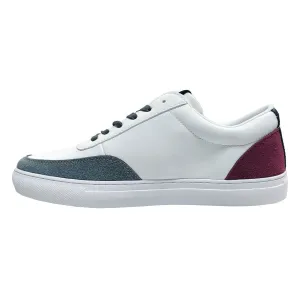 Suede Contrast Sneakers - White