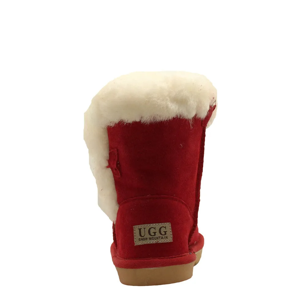 Tara Crystal Kids Boot - Red
