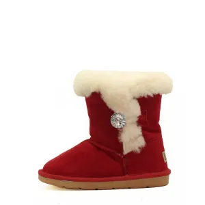 Tara Crystal Kids Boot - Red