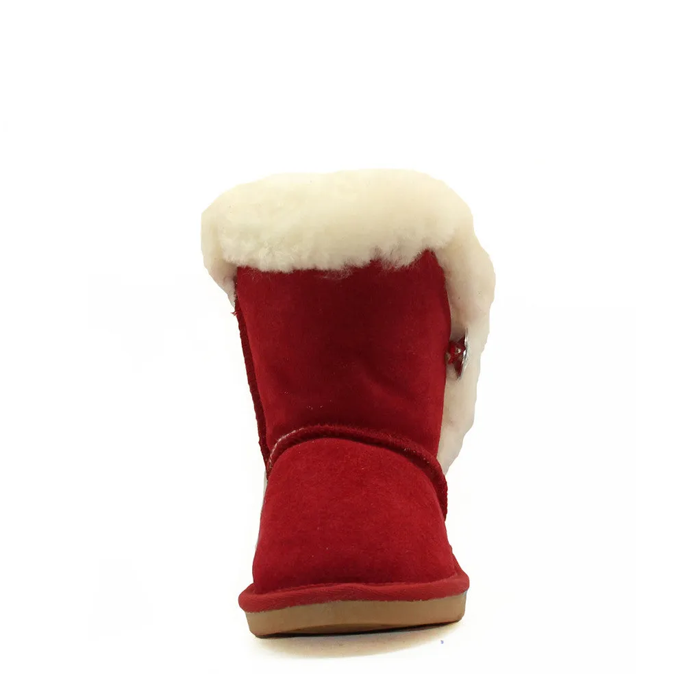 Tara Crystal Kids Boot - Red