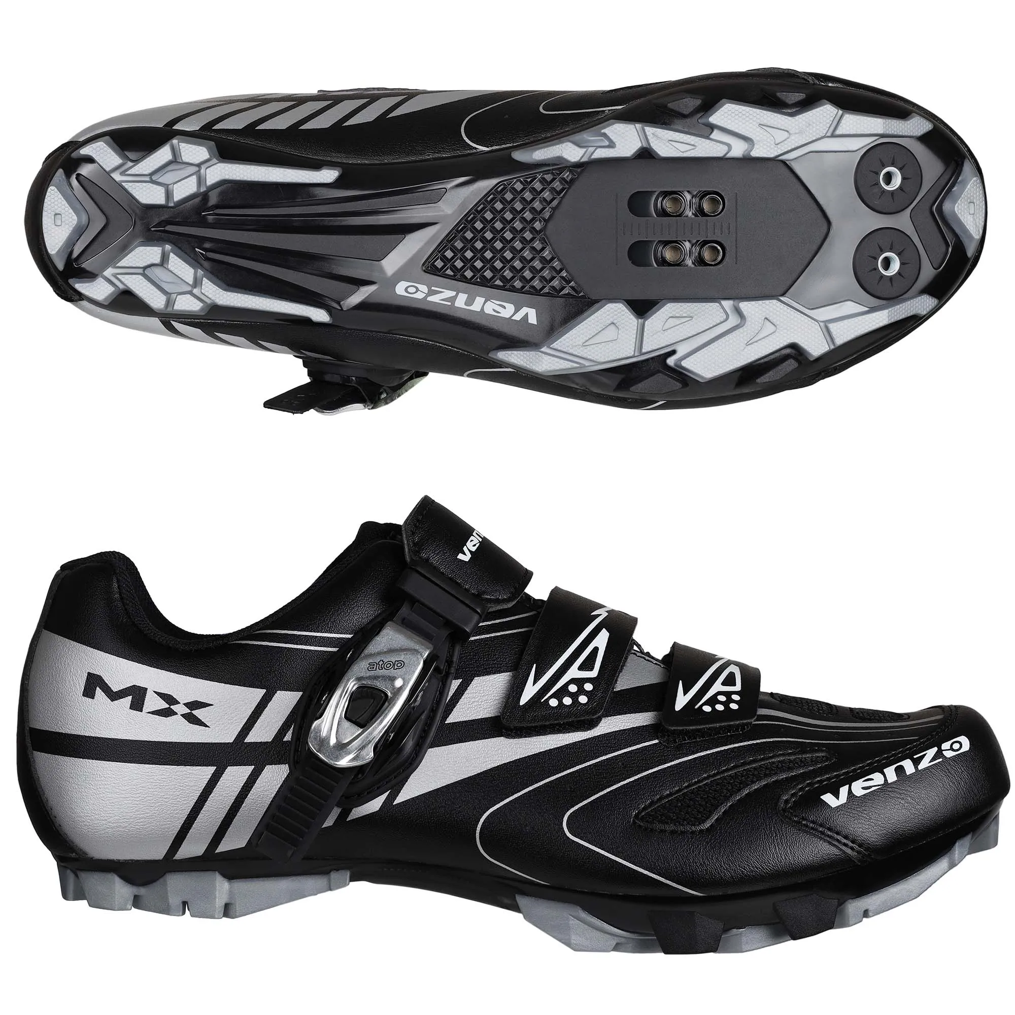 Venzo Mountain Men's Bike Bicycle Cycling Shoes - Compatible For for Shimano SPD Cleats - Good For Indoor Cycle, Off Road and MTB- With Quality Buckle Strap -Size 13