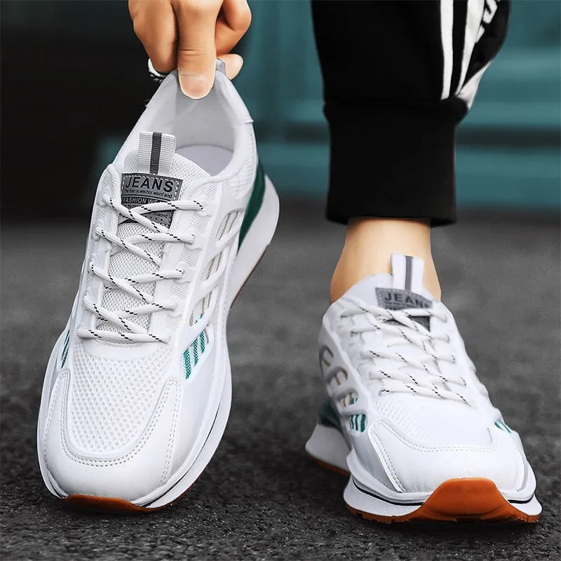 West Louis Tenis Breathable Mesh Leather Sport Sneakers