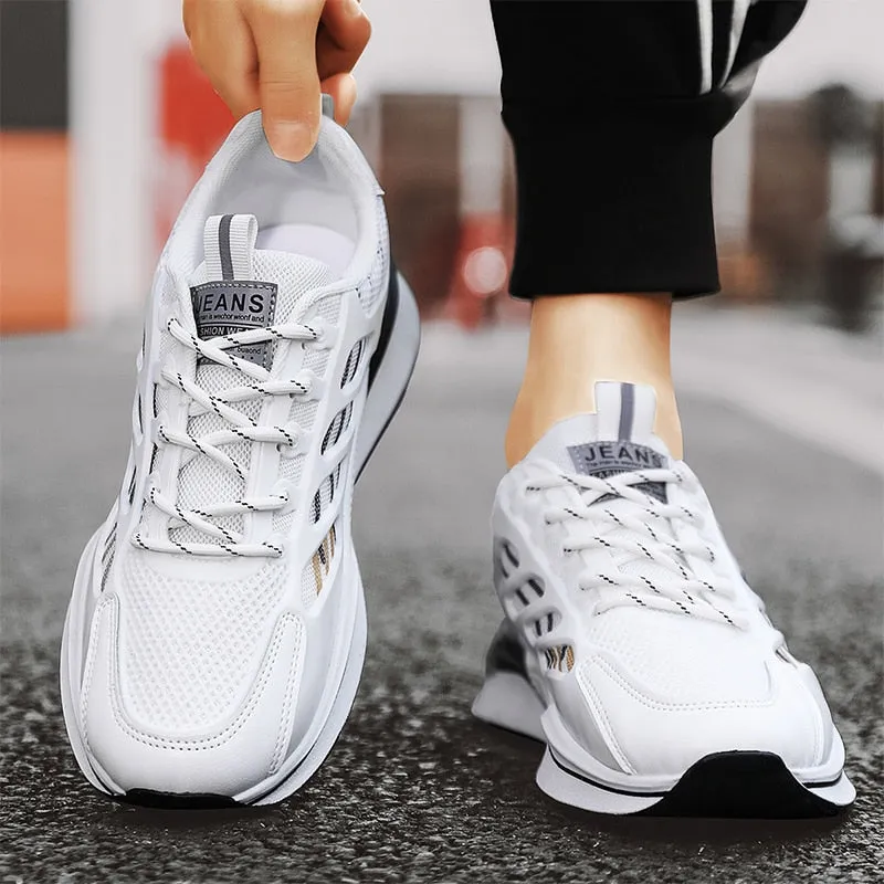 West Louis Tenis Breathable Mesh Leather Sport Sneakers